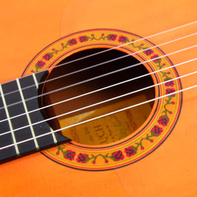 Juan Estruch Flamenco guitar yellow label 1976 - see video! image 8
