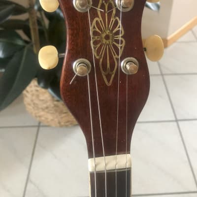 Framus tenor banjo, late Dixi model, vintage 1965 - brown/silver image 9