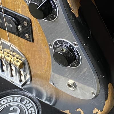 Woodcraft Electric Guitars Retro-Modified Bobcat 4 Tobacco Sunburst Custom Bass 34" Scale image 4