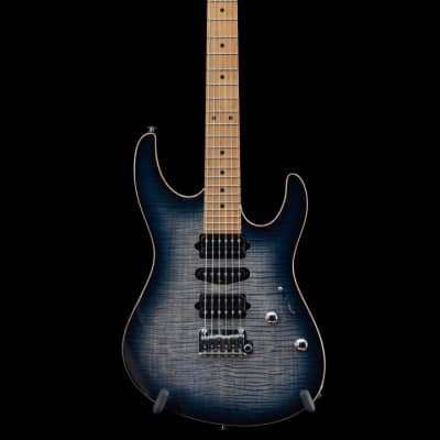 Suhr Modern Plus, Faded Trans Whale Blue Burst, Roasted Maple HSH image 25