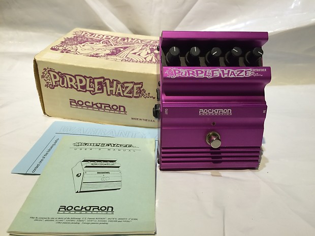Rocktron Purple Haze Octavider USA octave fuzz distortion modulation guitar  effect pedal Mint w/ box