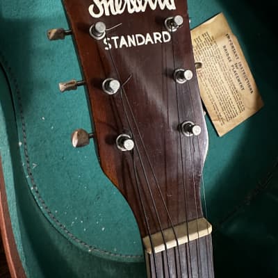 Vintage 1940 1950 Sherwood Standard Archtop Acoustic Guitar in Geib Case image 7