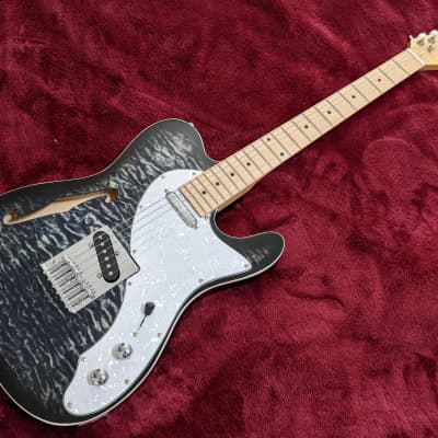 Grote Thinline Tele Black "Flame" top - Free shipping image 2