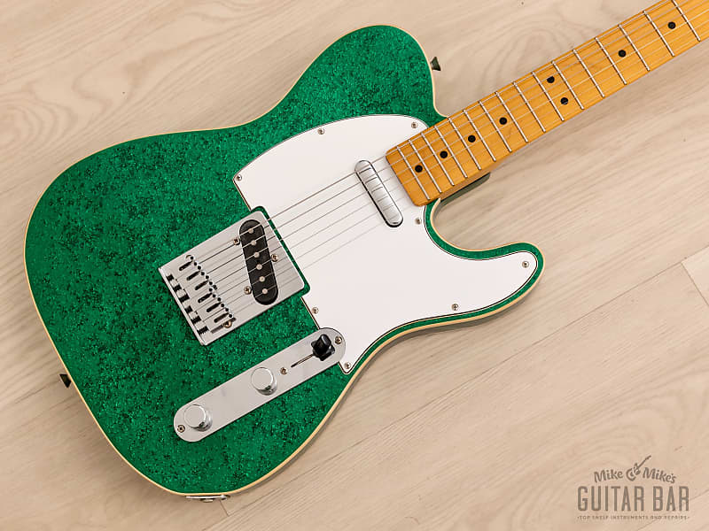 2013 Fender Telecaster Custom TL52B Green Sparkle w/ Upgrades, Japan MIJ image 1