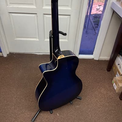 MICHAEL KELLY Series 15 Arena Cutaway Acoustic/Electric GUITAR new Trans Blue image 4