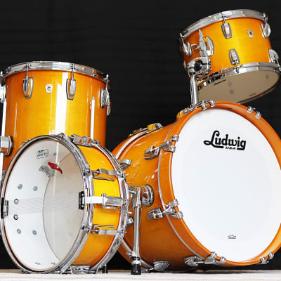 Vintage Ludwig Jazzette 1966 Maple 4 Pc. Drum Set-18-14-12 Vintage Ludwig Jazzette 1966 Maple 4 Pc. Drum Set-18-14-12