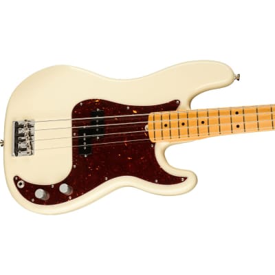 Fender American Professional II Precision Bass Guitar, Maple Fingerboard, Olympic White image 4