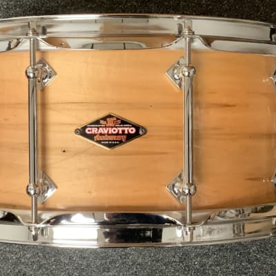 Craviotto 6.5x14 #9 of 20 Ambrosia Maple 10th Ann snare drum image 1