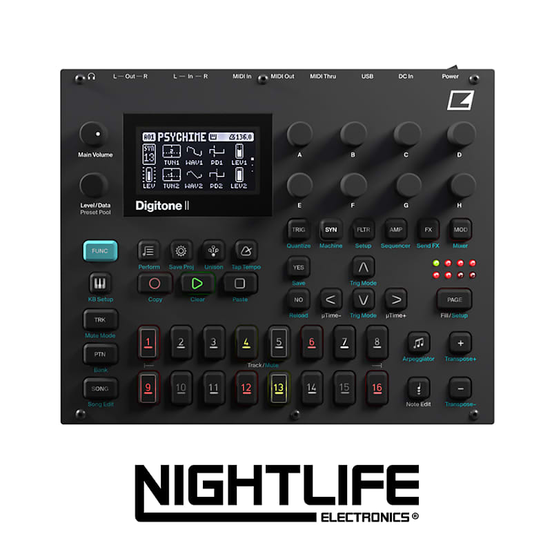 Digitone II 16-voice Polyphonic Digital Synthesizer image 1