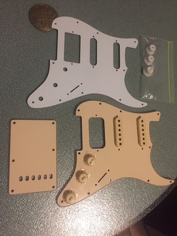 Warmoth HSS strat pickguards and knobs etc image 1