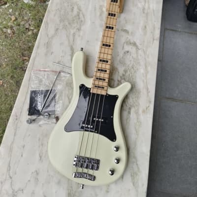 Warwick Artist Series Adam Clayton Signature 4-String Bass with Maple Fretboard 2010s - Creme White for sale