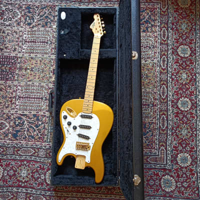 Dewey Decibel Flip-Out Barry Leventhal with G&G Hardcase (Reverse Stratocaster) for sale