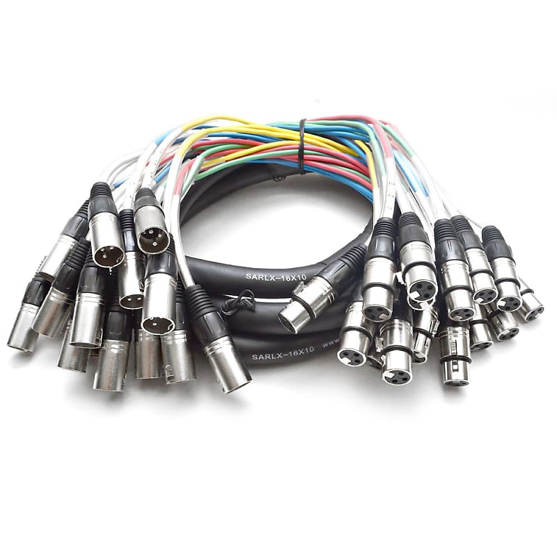 NEW 16 CHANNEL XLR SNAKE CABLE -10 Feet Pro Audio Patch image 1