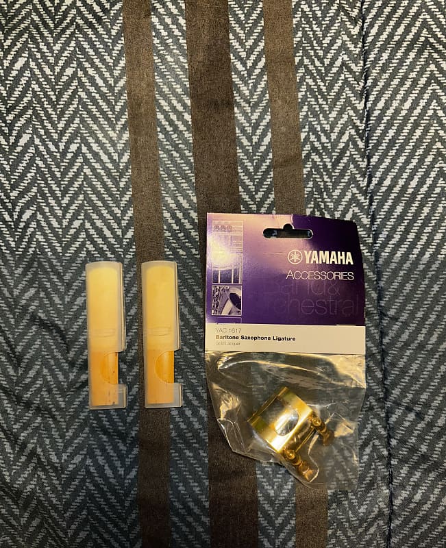 Yamaha Baritone Saxophone Ligature With Reeds Reverb