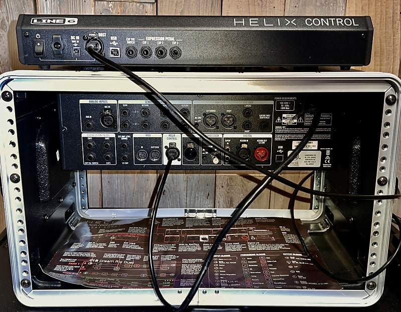 Line 6 Helix Rack Bundle - Rack, Controller Floorboard Line 6 Helix Rack Bundle - Rack, Controller Floorboard