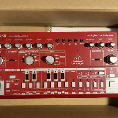 Behringer TD-3 Analog Bass Line Synthesizer 2019 - Present - Red