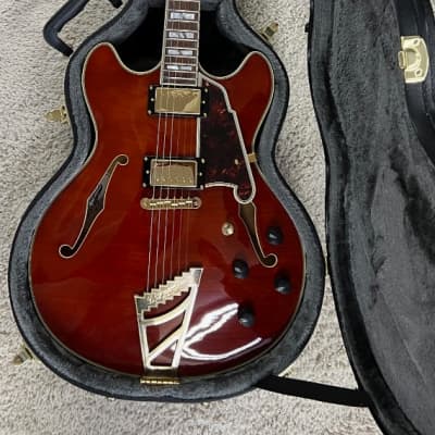 D'Angelico Excel DC Semi-Hollow Viola Finish Electric Guitar w/Case DAEDCVIOGS image 8