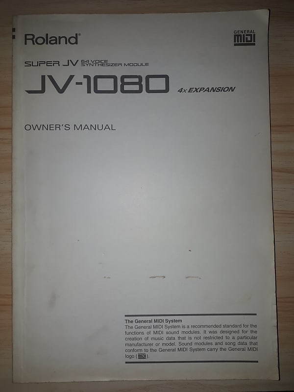 Roland Super JV 54 Voice Synthesizer Module  JV-1080 4x expansion  1994 image 1