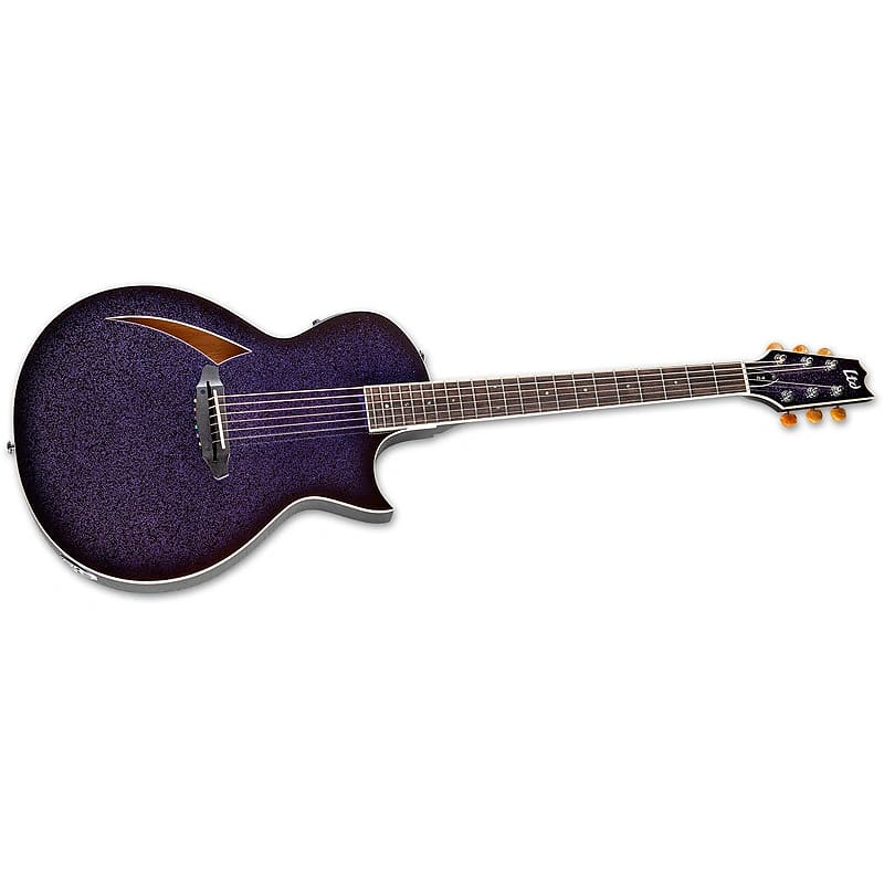 ESP LTD TL-6 Acoustic/Electric Guitar - Purple Sparkle Burst | Reverb