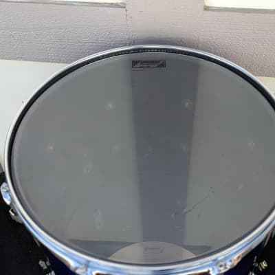 1990s Premier England Sapphire Blue Lacquer Finish 14 x 16" Mounted Tom - Looks And Sounds Great! image 5