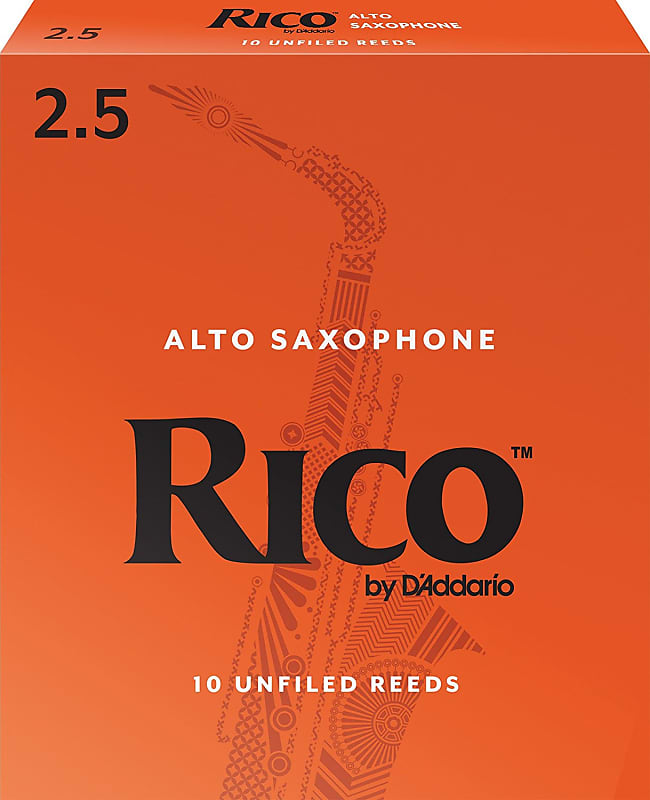 Rico 2.5 Alto Saxophone Reeds Box of 10 image 1