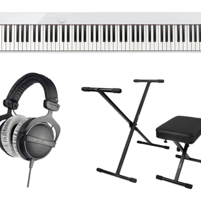 Casio PX-S1100WE + Keyboard Bench/Stand Set + Beyerdynamic Headphones