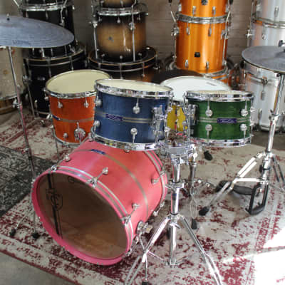 Twin Cities Drum Co. 4-Piece Bop Jelly Bean Stain Drum Set image 2