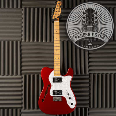 Fender American Vintage '72 Telecaster Thinline 2011 - Candy Apple Red image 2