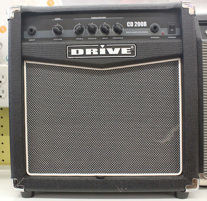 Drive CD200B Portable Bass Guitar Amplifier/Amp, 20 Watt, 8" Reverb