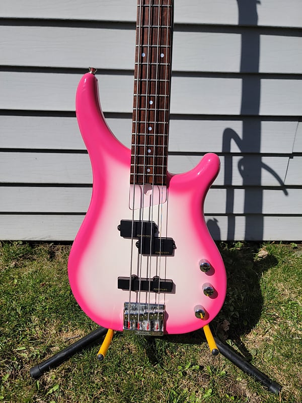 美品　ピンク ベースギター　FERNANDES GUITARS PJB-45 Fernandes JG-45 Hot Pink 1999 – Topshelf Instruments