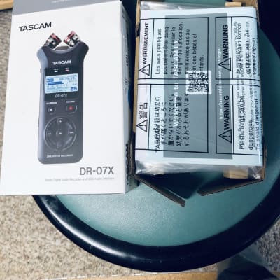 TASCAM DR-07X Portable Audio Recorder New IOB 2019 - Present - Black image 2