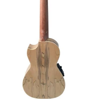 Makai LC-85SM Limited Spalted Maple Top Cutaway Concert Body Style Ukulele w/Pickup image 3