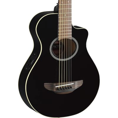 Yamaha APXT2 3/4-size Thin-line Cutaway Acoustic Guitar  - Black image 2