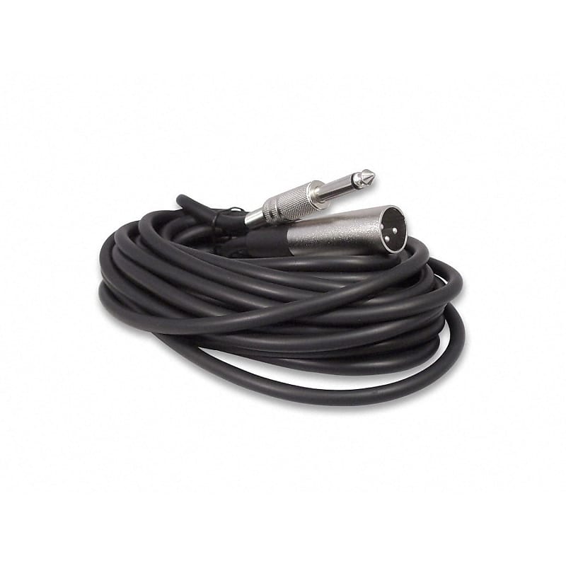 Store 25 Foot Xlr Male 3 Pin To 1/4 Mono Microphone Cable, Unbalanced