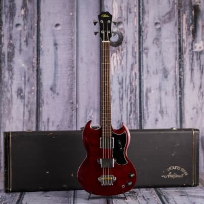 Vintage 1970's Aria EB-0 Style Electric Bass, Cherry image 8