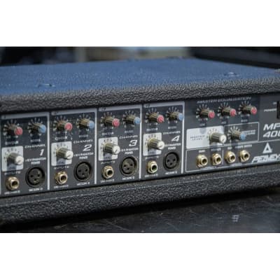 2006 Peavey MP400 Professional 80W Powered Mixer black image 3