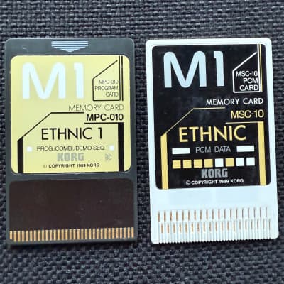 Korg Korg M1 MPC-010 and MSC-10 Ethnic 1 Set Program Cards