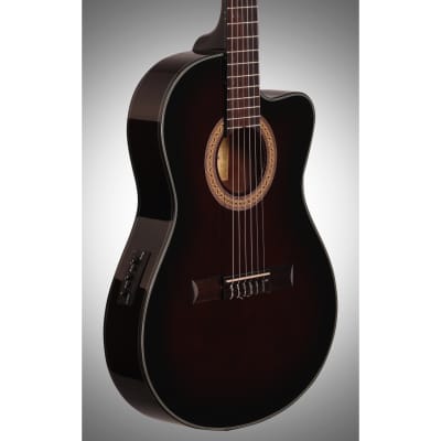 Ibanez GA35TCE Thinline Classical Acoustic-Electric Guitar image 8