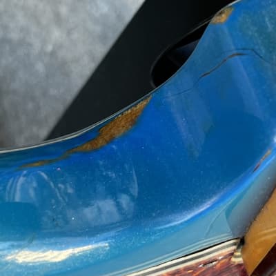Vintage 1960s Kingston Kawai Teisco Swinga Style~S1T Hound Dog Offset Dbl Cutaway Guitar Ocean Blue All Original! ** SEE VIDEO** image 23