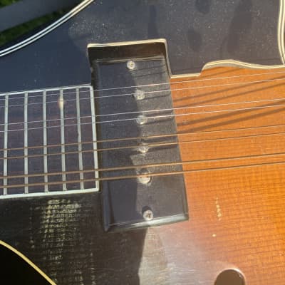 Gibson  A 50 mandolin  1952  Vintage sunburst New Hard Case P90  Electric Conversion AWESOME image 2