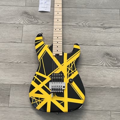 EVH Striped Series Electric Guitar 2010s Black/Yellow image 1