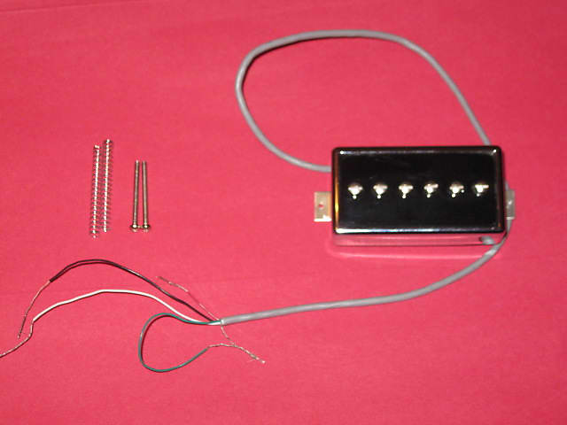 very lite use Gibson P94R NECK + springs & screws (Humbucker Sized P90) 3  Conductor Solder Connect