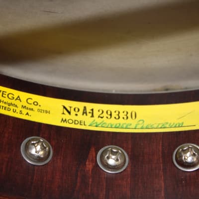 Vintage 1960's Vega Wonder Plectrum 4 String Banjo With Hard Shell Case image 2