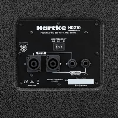 Hartke HyDrive HD210 2 x 10" + HF/500 Watt Bass Cabinet HCHD210 image 2