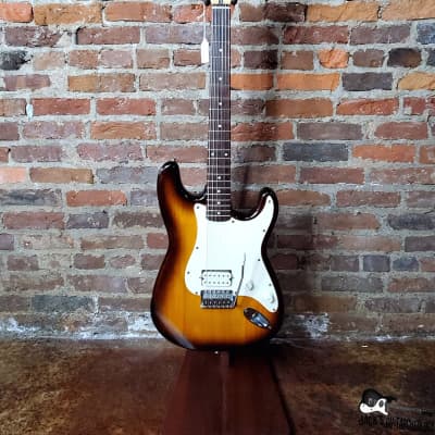 Jack's Guitarcheology / Squier "Tom Delonge"  Stratocaster Partscaster Electric Guitar (Honeyburst) image 4