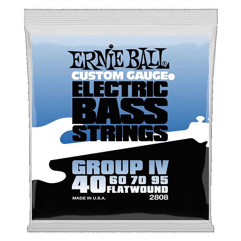 Ernie Ball Flatwound Group IV Electric Bass Strings - 40-95 Gauge 2808 image 1