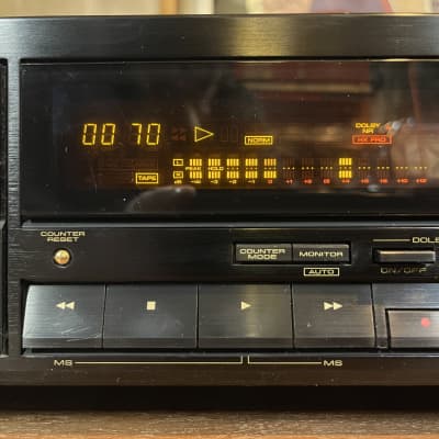 Pioneer CT-S705 *3-Head* Studio Quality - Stereo Cassette Deck (1989) Black image 3