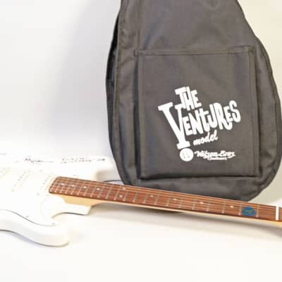 Wilson Brothers "The Ventures"  - Don Wilson OWNED Guitar, Fender Style - 2008 NAMM Show "The Ventures" Autographed - White image 14