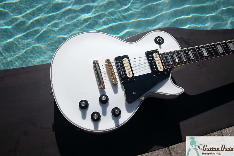 1990 Greco EGC68-60 Les Paul Custom Open "O" Mint Collection - White - Made In Japan - Demo Video image 1