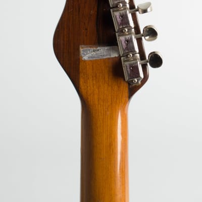 Coral  Vincent Bell Firefly F2N6 Thinline Hollow Body Electric Guitar (1967), ser. #058419, grey chipboard case. image 6